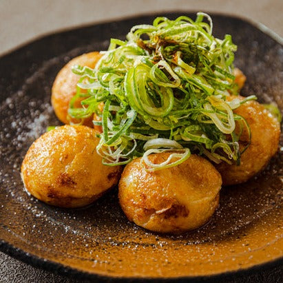 takoyakiemail Variation of Takoyaki with Green Onion, Salt and Sesame Oil – はち八